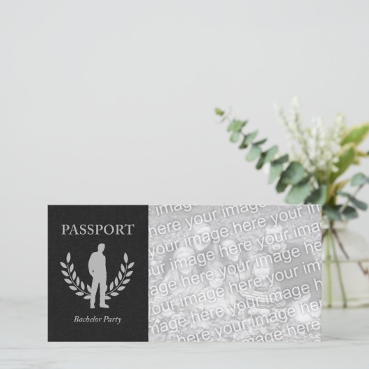 vrijgezellenfeest paspoort (Staand voorkant)