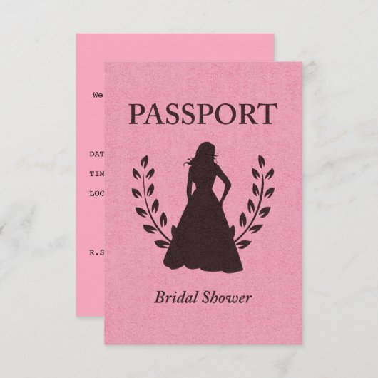 vrijgezellenfeest paspoort kaart (Voorkant / Achterkant)