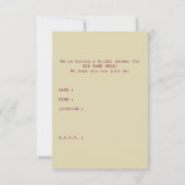 vrijgezellenfeest paspoort kaart (Achterkant)