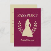 vrijgezellenfeest paspoort kaart (Voorkant / Achterkant)