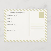 vrijgezellenfeest paspoort uitnodiging briefkaart (Achterkant)