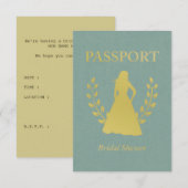 Vrijgezellenfeest Paspoort Uitnodigingen (Voorkant / Achterkant)