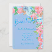 VRIJGEZELLENFEEST PASTEL BLOEMENUITNODIGING SAVE THE DATE (Voorkant)