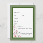 Vrijgezellenfeest Pastel Petals Kaart (Achterkant)