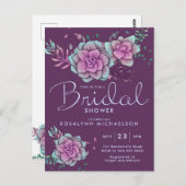 VRIJGEZELLENFEEST | Pastel Succulent Floral Briefkaart (Voorkant / Achterkant)