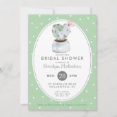 VRIJGEZELLENFEEST | Pastel Waterverf Cactus Kaart (Voorkant)