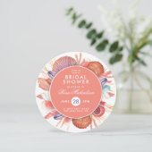 VRIJGEZELLENFEEST | Pastel Waterverf Seashells Kaart (Staand voorkant)