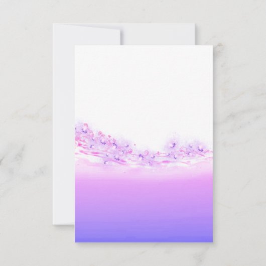 Vrijgezellenfeest Pastels Roze Wave Ocean Tropic O Kaart (Achterkant)