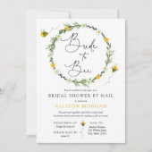 Vrijgezellenfeest per Mail Bruid naar Bijenuitnodi Kaart (Voorkant)