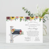 Vrijgezellenfeest per Mail Sunflower en Rozen Mail Kaart (Staand voorkant)