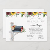 Vrijgezellenfeest per Mail Sunflower en Rozen Mail Kaart (Voorkant / Achterkant)