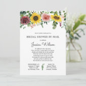 Vrijgezellenfeest per Mail Sunflower Roos Uitnodig Kaart (Staand voorkant)