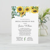 Vrijgezellenfeest per Mail Zonnebloem Bloemenuitno Kaart (Staand voorkant)