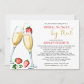 Vrijgezellenfeest per post - Aardbeien Champagne Kaart (Voorkant)