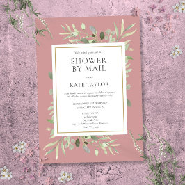 Vrijgezellenfeest per post, groen roze kaart