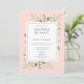 Vrijgezellenfeest per post, groen roze kaart (Staand voorkant)