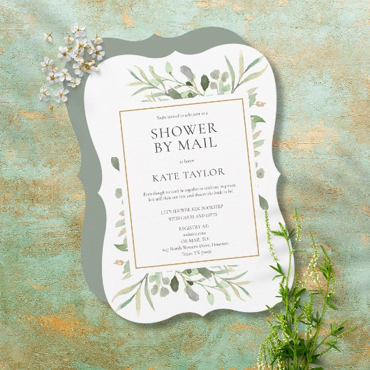 Vrijgezellenfeest per post Groenery over lange afs Kaart