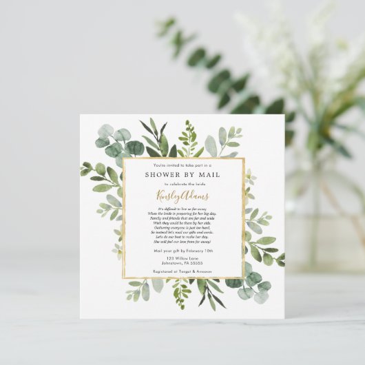 Vrijgezellenfeest per post kaart (Staand voorkant)