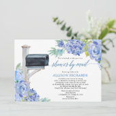 Vrijgezellenfeest per post - marineblauw - witte f kaart (Staand voorkant)