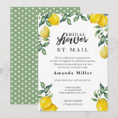 vrijgezellenfeest per post met waterverf citroenen save the date (Voorkant / Achterkant)