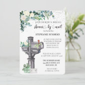 Vrijgezellenfeest per post Waterverf Eucalyptus Kaart (Staand voorkant)