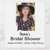 Vrijgezellenfeest - Persoonlijke naam Foto Wijn Etiket (Enkel label)