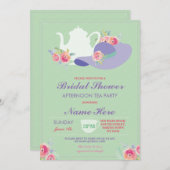 vrijgezellenfeest Pet Bachelorette Tea Party nodig Kaart (Voorkant / Achterkant)