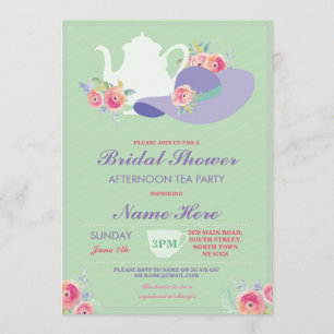 vrijgezellenfeest Pet Bachelorette Tea Party nodig Kaart