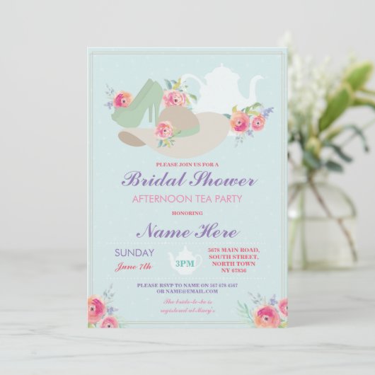 vrijgezellenfeest Pet Shoes Bachelorette Party Inv Kaart (Staand voorkant)