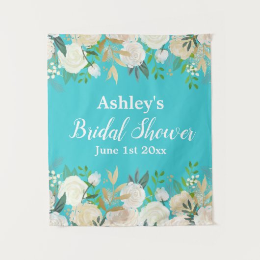 Vrijgezellenfeest Photo Booth Achtergrond Blauw Go Wandkleed (Voorkant)