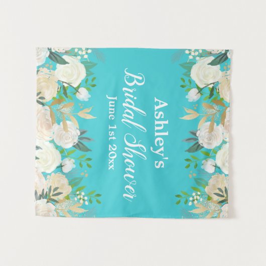 Vrijgezellenfeest Photo Booth Achtergrond Blauw Go Wandkleed (Voorkant (horizontaal))