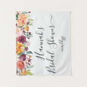 Vrijgezellenfeest Photo Booth Achtergrond Herfst B Wandkleed (Voorkant)