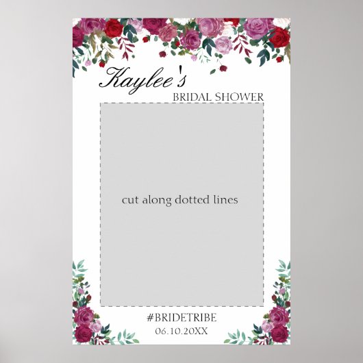 Vrijgezellenfeest Photo Prop | waterverf bloc Poster (Voorkant)