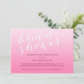 Vrijgezellenfeest Pink Ombre Kaart (Staand voorkant)