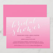 Vrijgezellenfeest Pink Ombre Kaart (Voorkant / Achterkant)