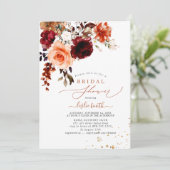 Vrijgezellenfeest PixDezines Autumn Waterverf Flow Kaart (Staand voorkant)