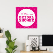 Vrijgezellenfeest Polka Dots Poster (Thuiskantoor)