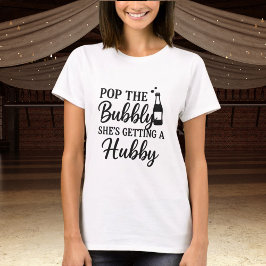 Vrijgezellenfeest pop de bubbel t-shirt