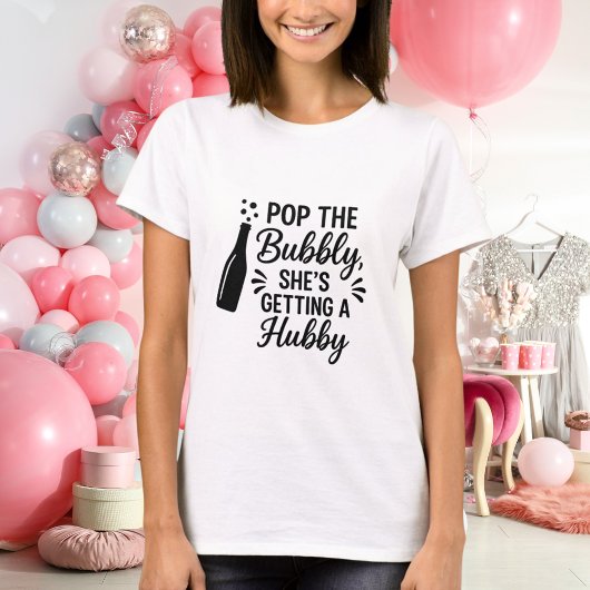 Vrijgezellenfeest pop de bubbel t-shirt