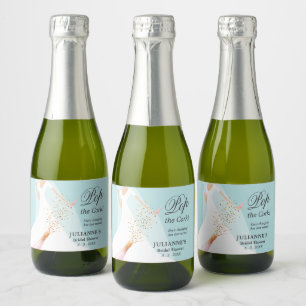 Vrijgezellenfeest Pop de Cork Sparkling Wijnetiket