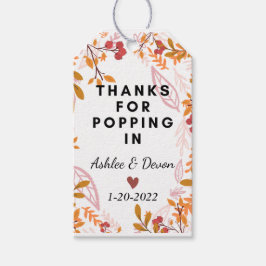 Vrijgezellenfeest Popcorn Favor Wedding Cadeaulabel