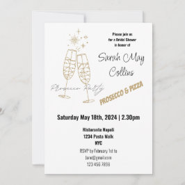 Vrijgezellenfeest Prosecco Party bewerkbaar Kaart