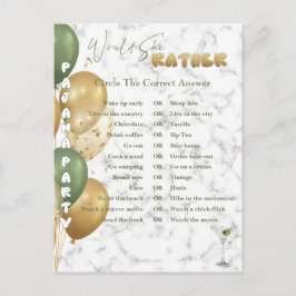 Vrijgezellenfeest. Pyjama Party Spelletjes Briefkaart