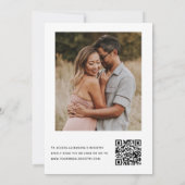 Vrijgezellenfeest QR Code Foto Eucalyptus Kaart (Achterkant)