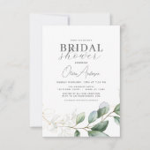 Vrijgezellenfeest QR-code groen Eucalyptus Kaart (Voorkant)