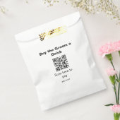 vrijgezellenfeest QR-scan om bruidegom drankje te Bedankzakje (Gezegeld)