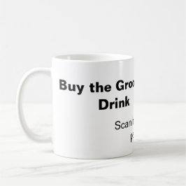 vrijgezellenfeest QR-scan om bruidegom drankje te  Koffiemok