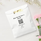 vrijgezellenfeest QR-scan om bruidegom een drankje Bedankzakje (Gezegeld)