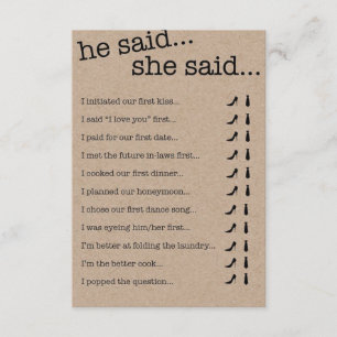 Vrijgezellenfeest Quiz Kaart