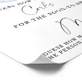 Vrijgezellenfeest raad eens hoeveel kurken Poster (Hoek)